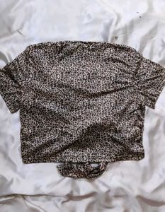 Leopard Print Crop Top