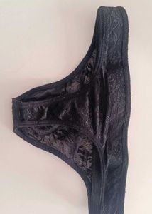 Man Black Lace Briefs (thong)