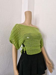 Crochet Willow Mesh Top 💚
