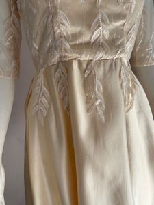 FIXED RATE Cream Lace Sleeve Dress