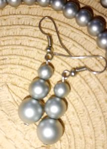 Pearl Earrings And Necklace Set