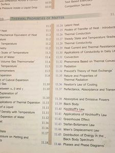 Physics Reference Book for Class XI