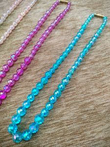 Set of Colorful pure crystal beaded chains