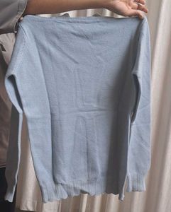 Cozy Light Blue Turtleneck Sweater