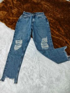 Vero Moda Distressed Blue Denim Jeans