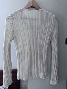 Elegant Knit Button-Down Top