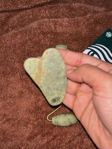Jade Facial Roller &amp; Gua Sha Set