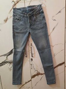 Cantabil Stylish Grey Denim Jeans