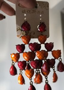Exotic Heart Earings