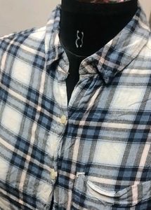 Plaid Sleeveless Shirt