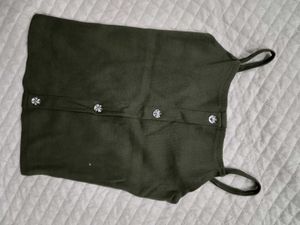 olive green tight fit top for my girly pops