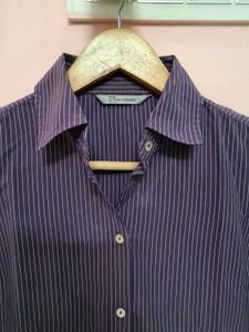 Striped Button-Up Formal Shirt