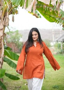 Elegant Orange Kurta for Women