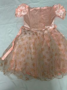 Peach Party Floral Dress