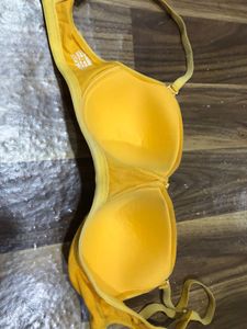 Yellow Padded Bra