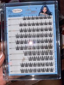 DIY CLUSTER EYELASHES GLUELESS 😍🫶🏻