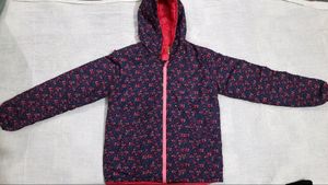 First Class Multicolour Winter Jacket for Girls