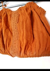 Brown Crop Top