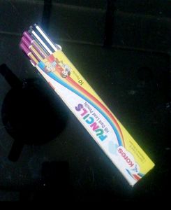 Pack 2 HB Dark Lid 7 Pencil &amp; 15 Paper Handkerchi