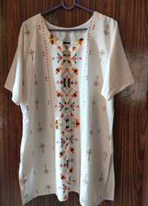 White Kurti Top