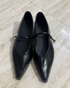 Chic Black Pointed Toe Mary Janes