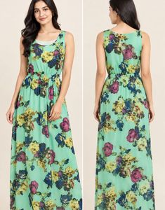 Floral Print Maxi Dress