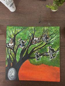 Adorable Bird Family Painting
