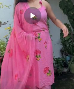 Vibrant Pink Embroidered Kurta Set