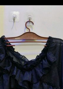 Ruffled Sheer Top