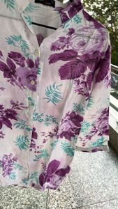 Floral Print Cotton Shirt