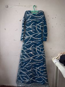 Stunning Blue Sequin Gown