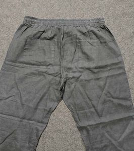 CINQUE Wide-Leg Linen Blend Drawstring Pants