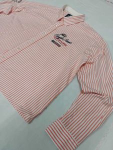 Men's Striped Long Sleeve BOXXY FIT Shirt