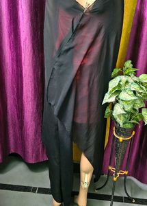 Classic Black Dupatta soft and silk