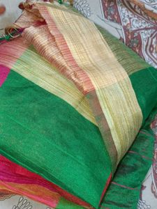 Vibrant Patchwork Saree