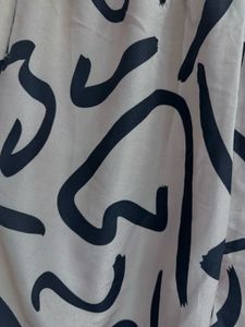 Stylish Abstract Print Shirt and Pants Set