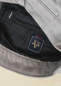 Men's Grey Striped Chinos