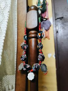 Rare Vintage Millefiori Beads And Coin Boho Choker