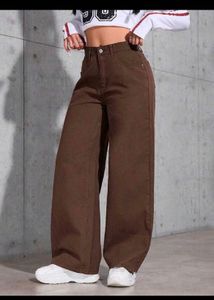 Brown Baggy Fit Jeans