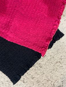 Combo of black and gajri crepe fitted square Tops