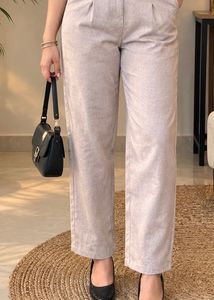 High-Waisted Pleated Wide-Leg Pants