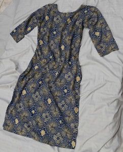 Elegant Blue Printed Kurta