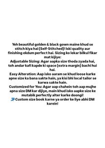 Beautiful Yellow &amp; Black Gown