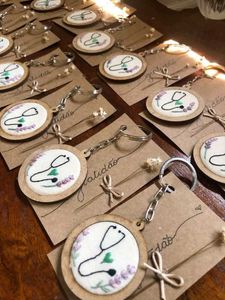 Hand Embroidered Keychains