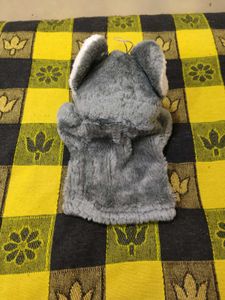 Cute Grey Raccoon Hand Puppet
