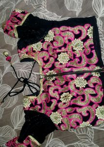 Royal Blue Printed Blouse