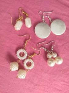 Pearl Earrings Set