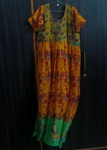 Vibrant Floral Ethnic Gown