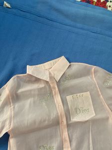 Sheer Dior Button-Up Shirt
