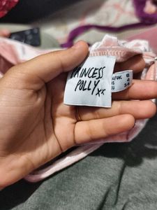 Pink Velvet Bustier Crop Top